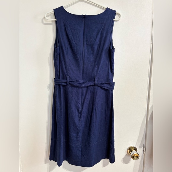 🎉4/30$🎉 Navy Blue Linen Dress 👗 - Picture 4 of 4